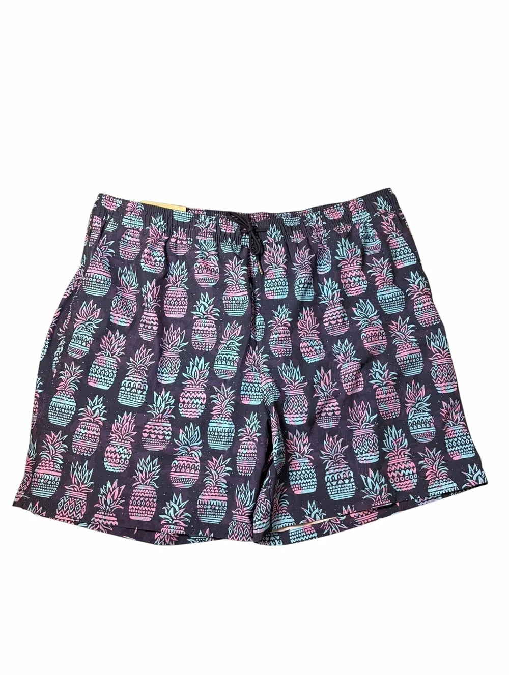 Men's Blue & Purple Pineapple Print Swim Shorts Size 2XL